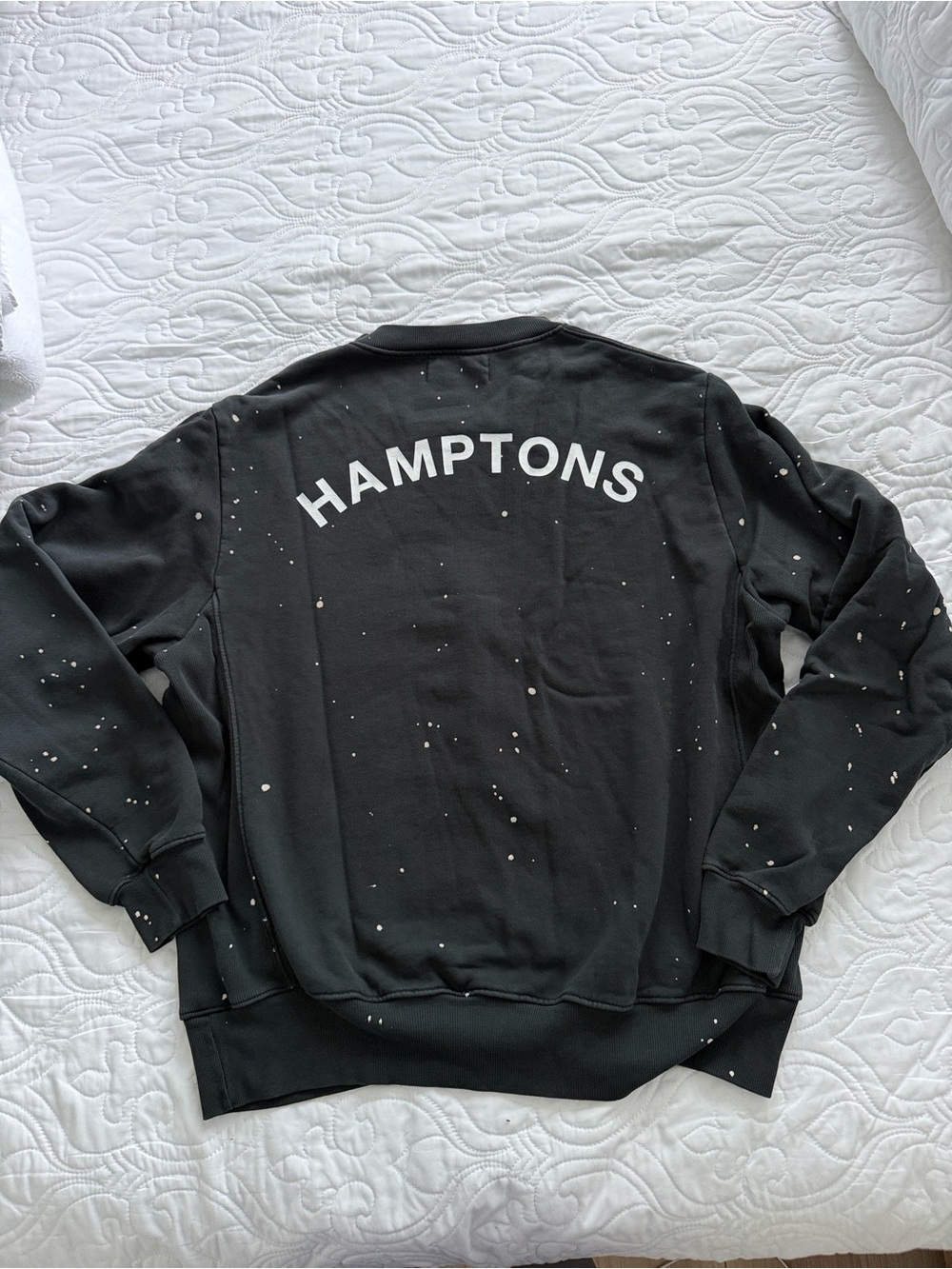 Soul Cycle Hamptons Black Skull Crewneck Sweatshirt